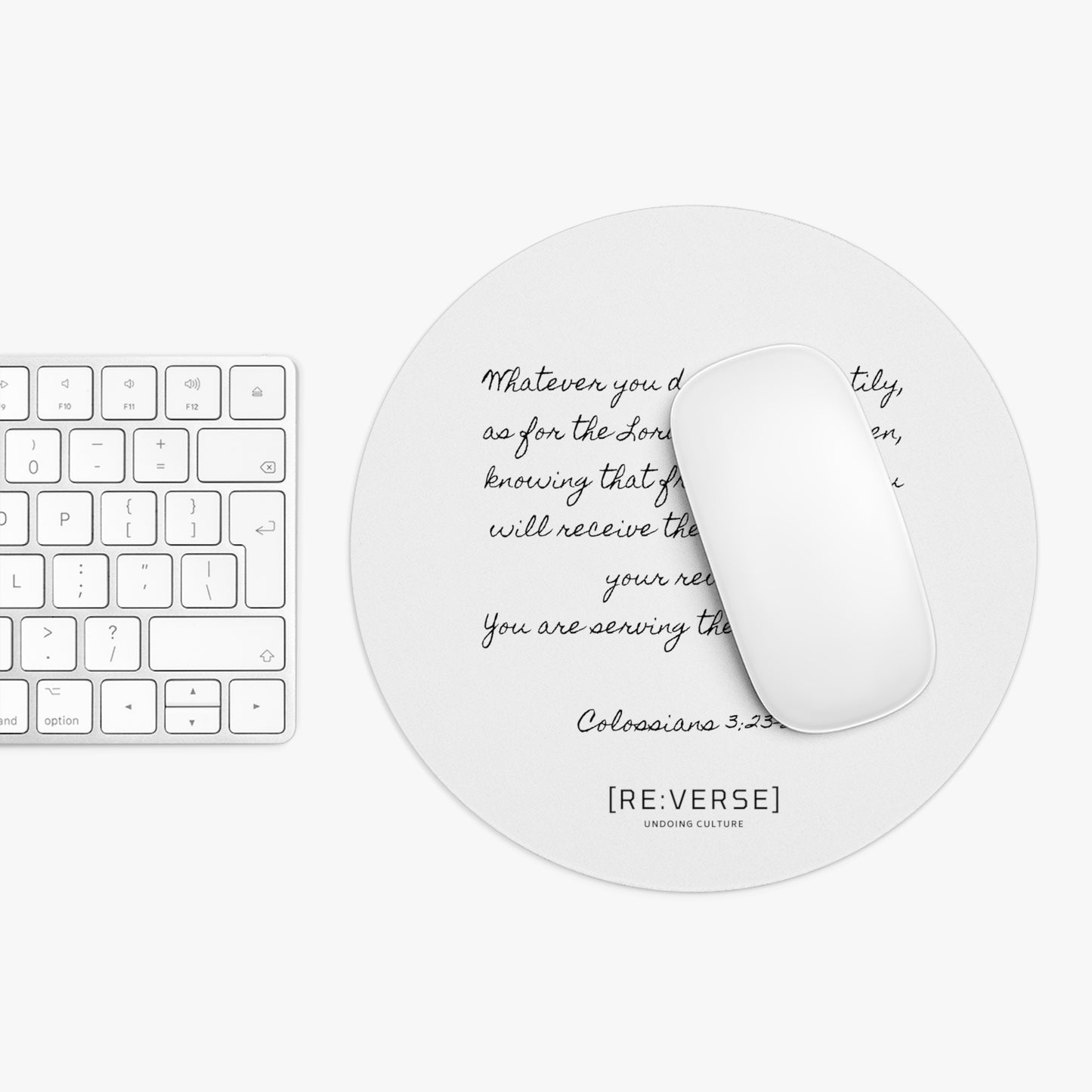 RE:VERSE Work Unto the Lord Mouse Pad - Colossians 3:23-24